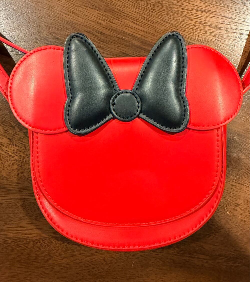 Disney Minnie Mouse Ears and Bow Red and Black Purse/Handbag/Crossbody